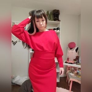 New York & Co Xmas Party Gorgeous Red Dress NWT